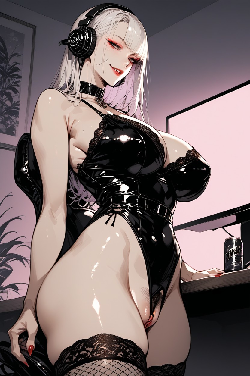 Wide Angle, Side View, Thick Thighs Hentai AI Porn