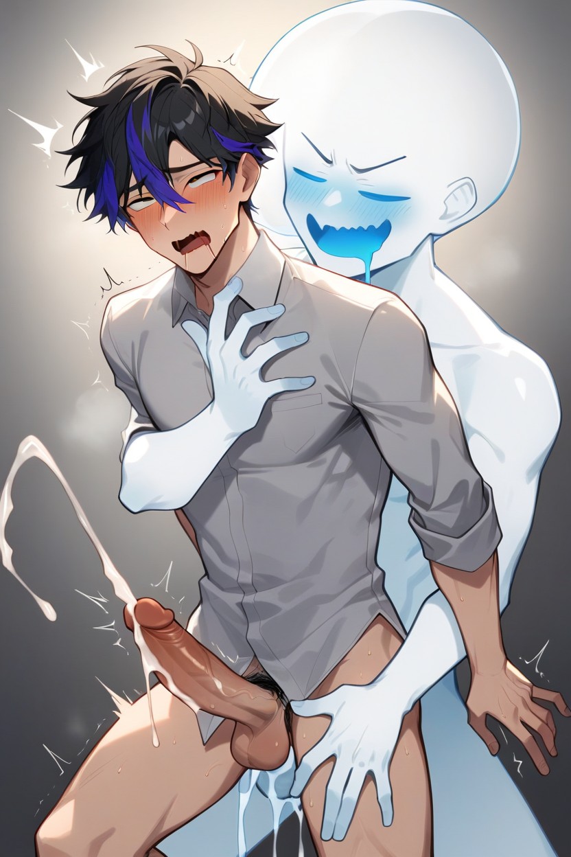 Cum Dripping, Ghost Having Penis, Bliss AI Gay Porn