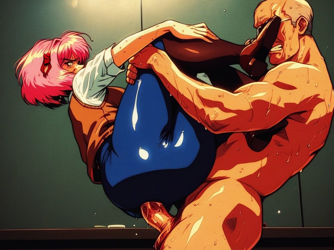 Sweaty Man, Man With Sweaty Face, Full Body Hentai AI Porn