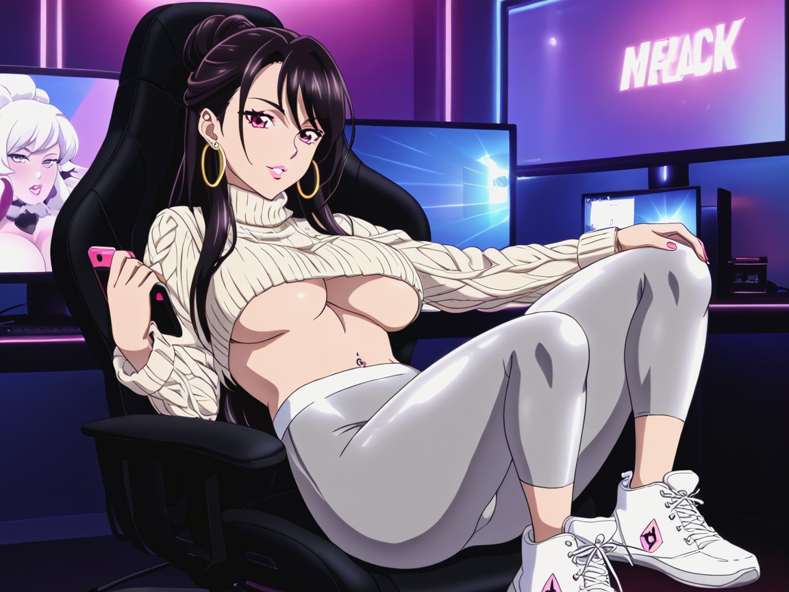 Break, Beautiful Woman, Pink Eyeliner Hentai AI Porn