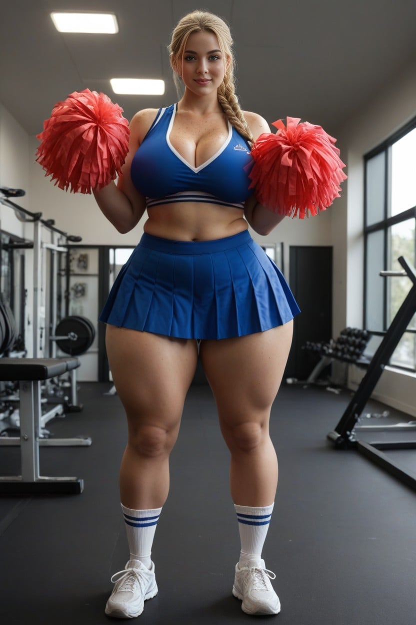Blonde Hair, Hourglass Figure, Looking At Viewer AI Porn