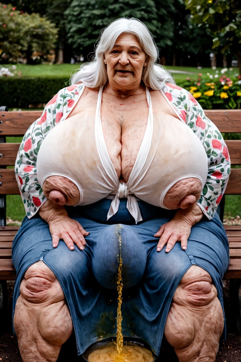 Gross Looking Face, Huge Nipples, Fully Clothed AI Porn