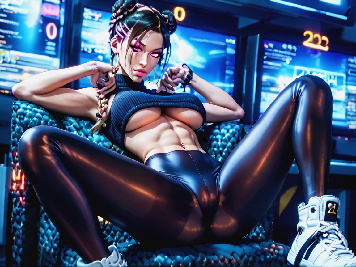 18+, Pink Eyeliner, Dark Hair Hentai AI Porn