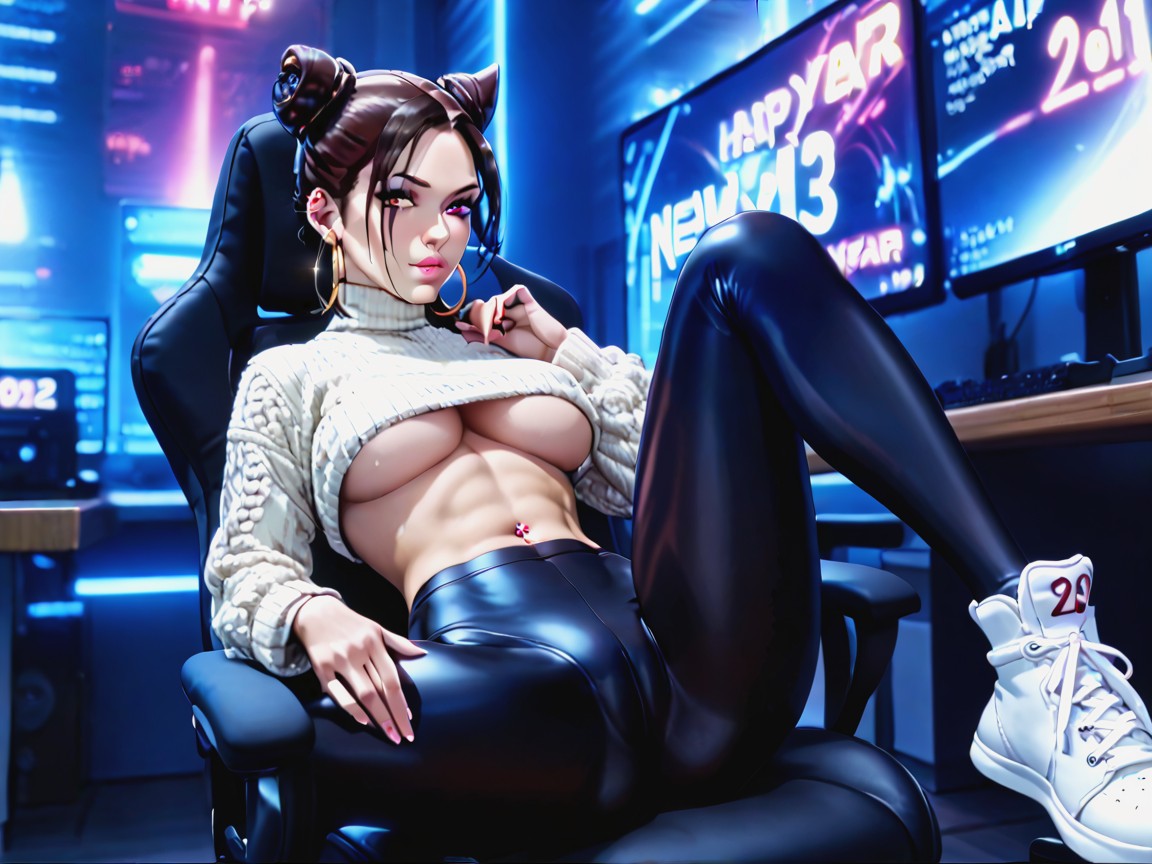 18+, Cat Ears, Light Skin With Smooth Complexion Hentai AI Porn