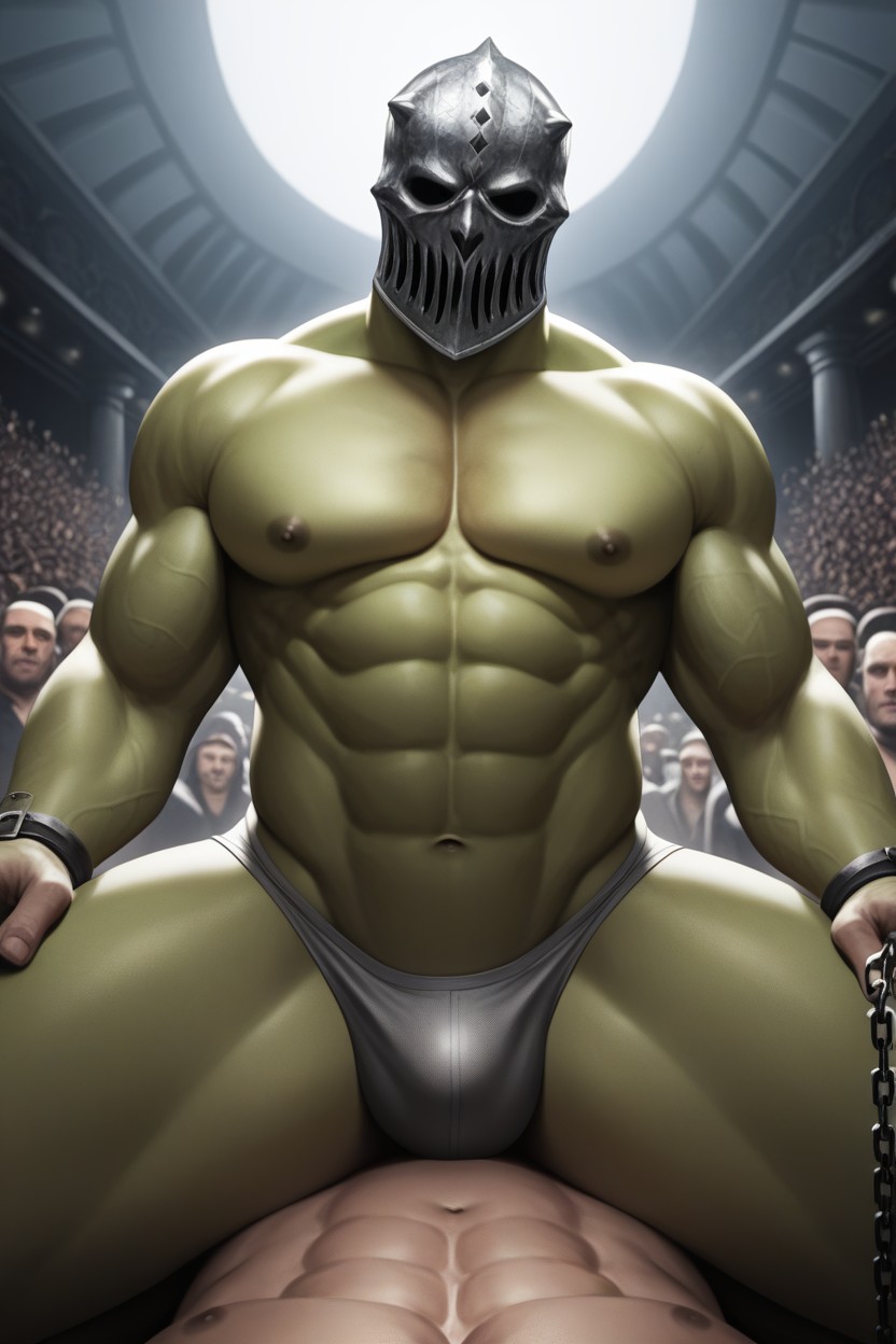 Dom Bottom, Bottom Torturing Top, Souls Are Sent To Bottoms Putrid Prison Inside His Hole AI Gay Porn