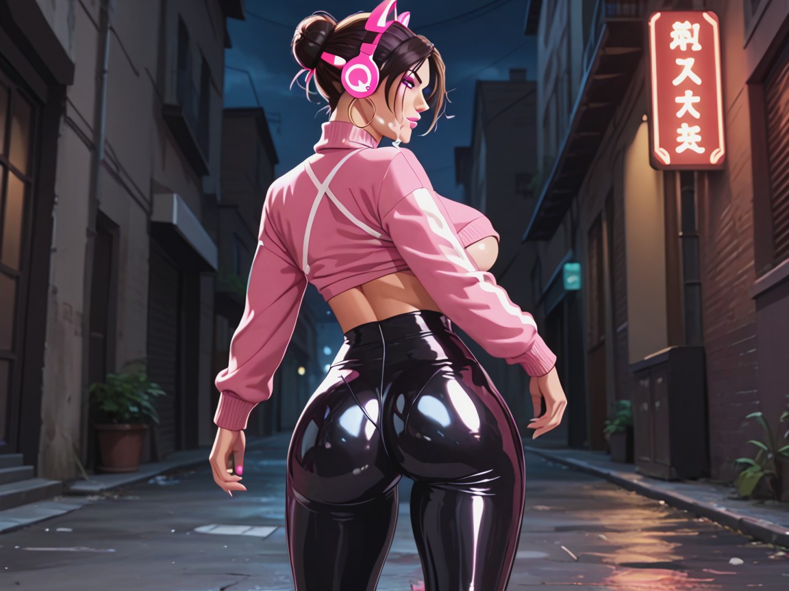 Running, Pink Eyeliner, 18+ Hentai AI Porn