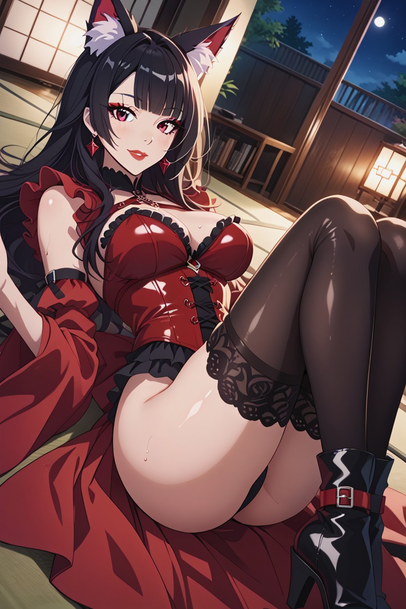 18+, Messy Hair, Long Eyelashes Hentai AI Porn