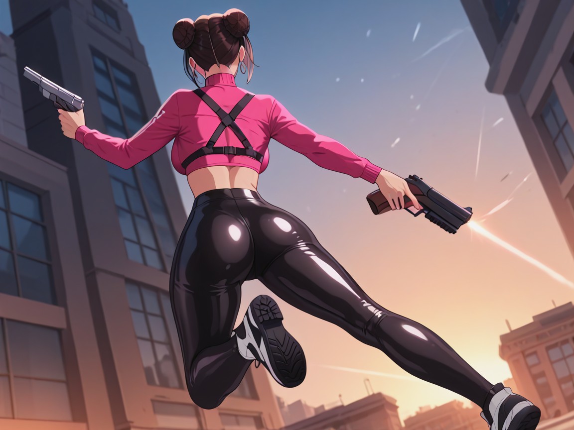 Bubble Ass, Rear View, Headphones Hentai AI Porn