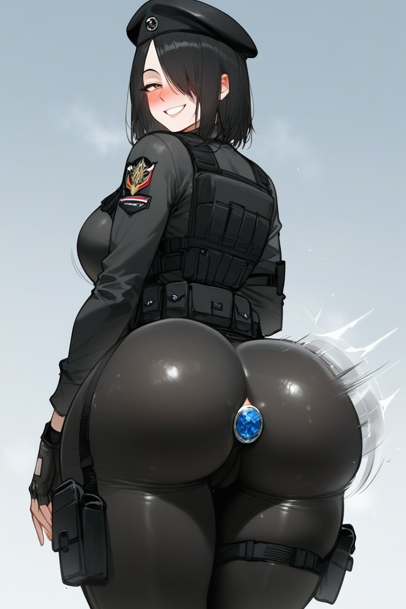 Hair Covering One Eye, 18+, Ultra Sexy Hentai AI Porn