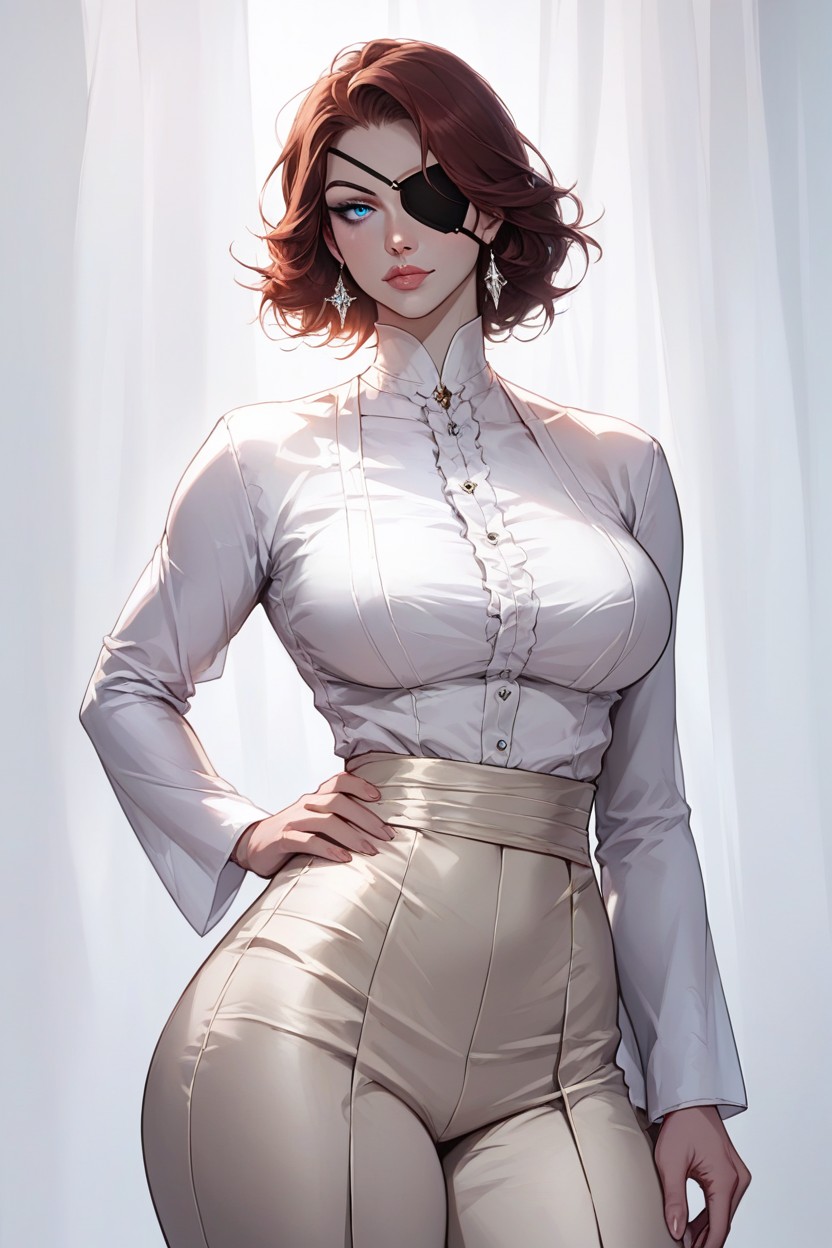 Seducing, Pale Skin, Perfect Eyes Hentai AI Porn