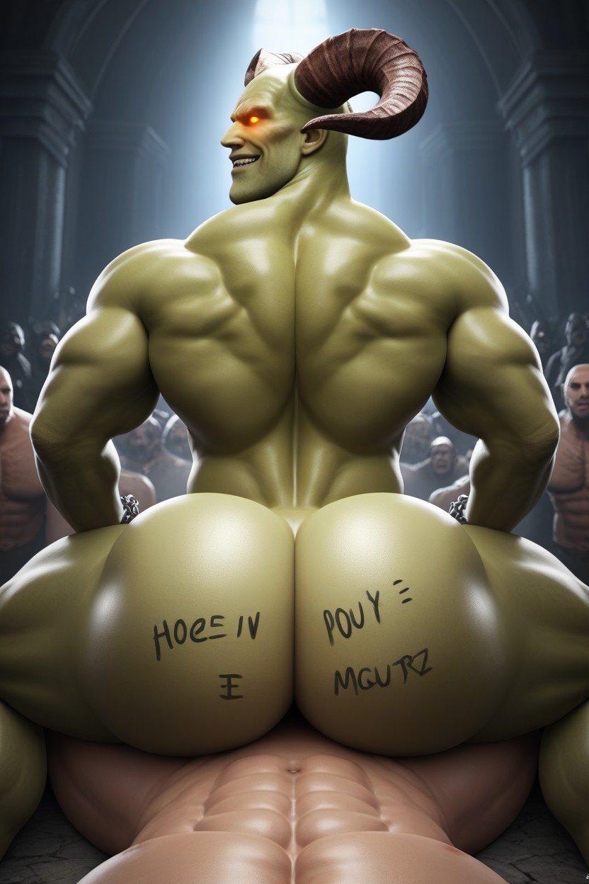 Hole Kills Tops With Deadly Suction, Hole Is Powerful, Large Muscular Ass AI Gay Porn