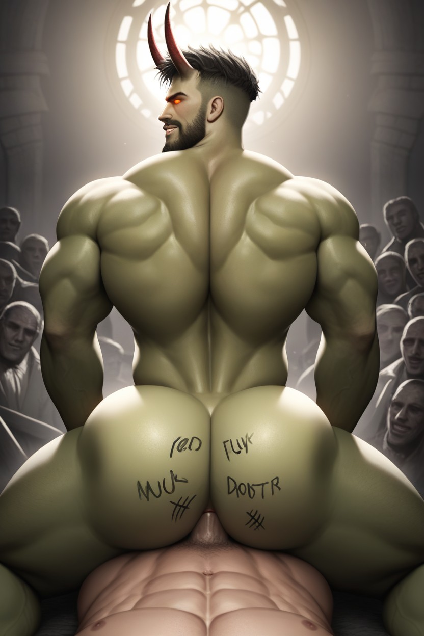 Bottom Is Powerful, Looking At Viewer, Bottom In Control AI Gay Porn