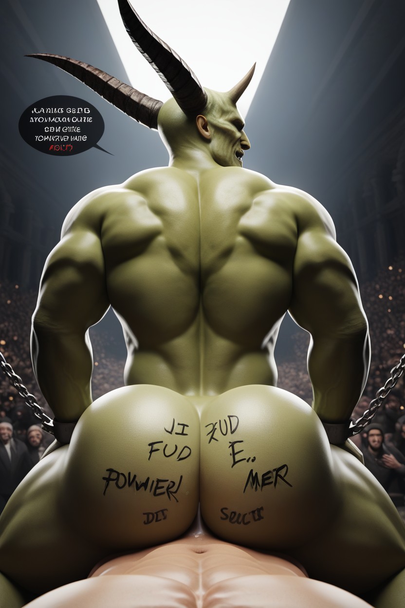 Demon Bottom, His Gooey Gassers, Horns AI Gay Porn