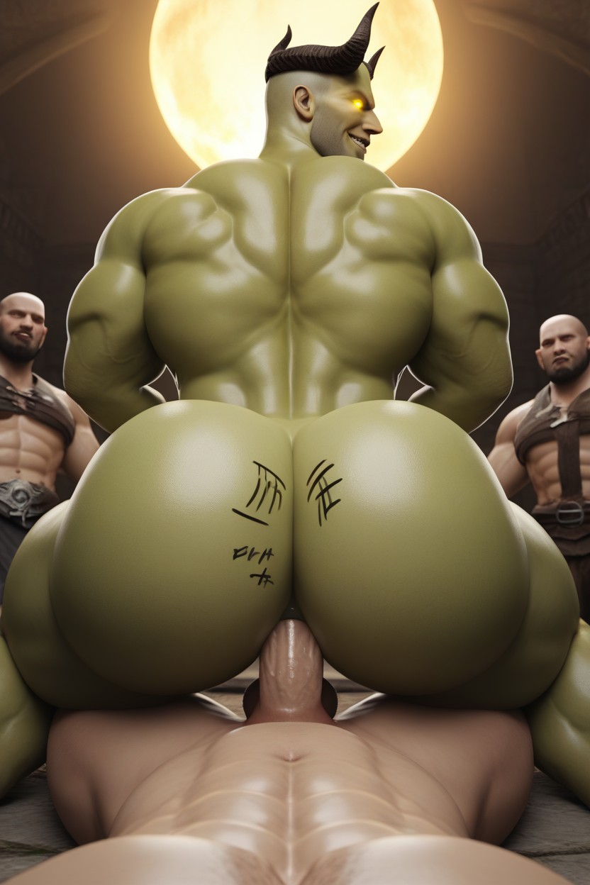 Bottom Torturing Top, Submissive Top, Demon Bottom AI Gay Porn