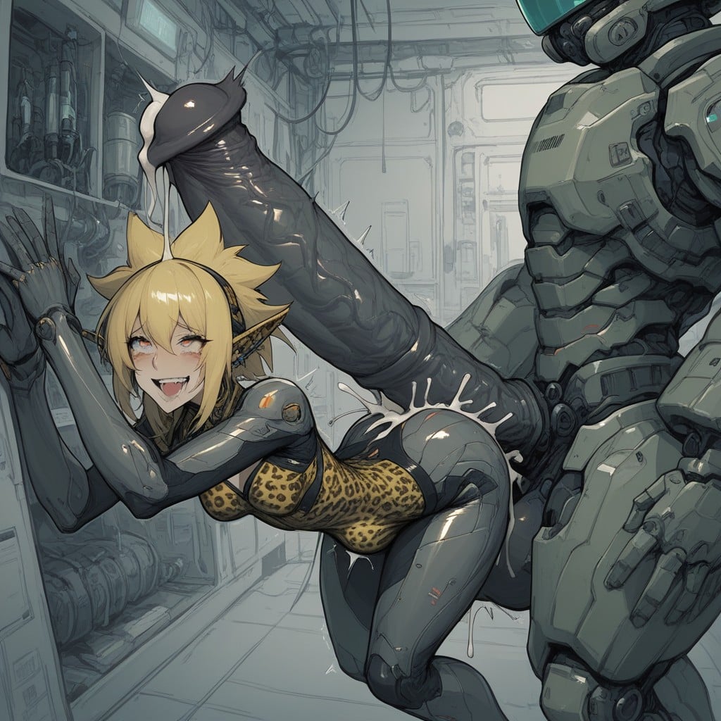 Leopard Chest Plate, Twitching Eyes Shiny Stair Exquisitely, Puckering Lips Hentai IA