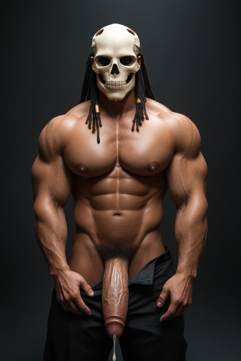 Huge Nipples, Male Focus, Hoodedblack AI Gay Porn