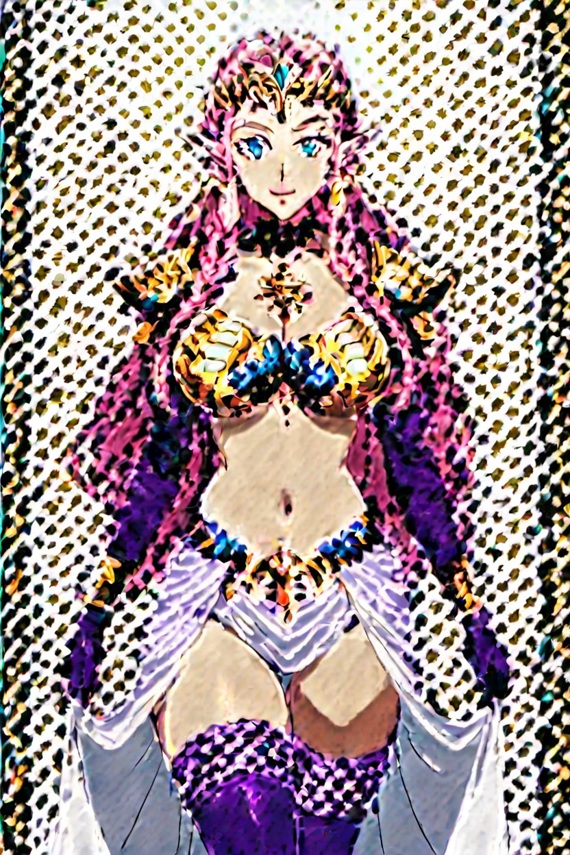 Smile, 18+, Purple Thigh Highs Hentai AI Porn