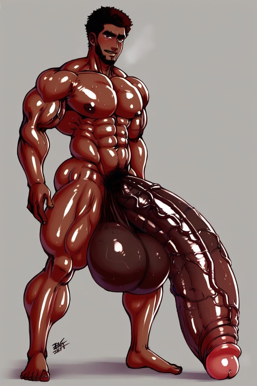 Hdr, Cock, Bent Shape Cock AI Gay Porn