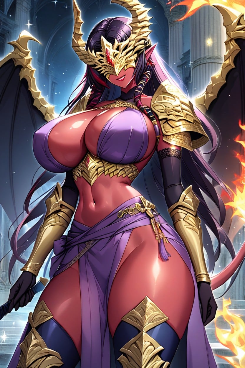 Voluptuous, Cosplay, Exposed Thighs Hentai AI Porn