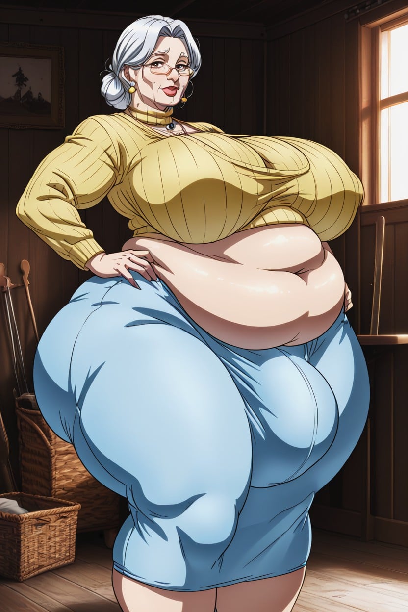 Big Belly, Long Dress, Bulge AI Porn