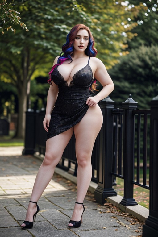 Fit, Massive Quadriceps, Full Body View AI Porn