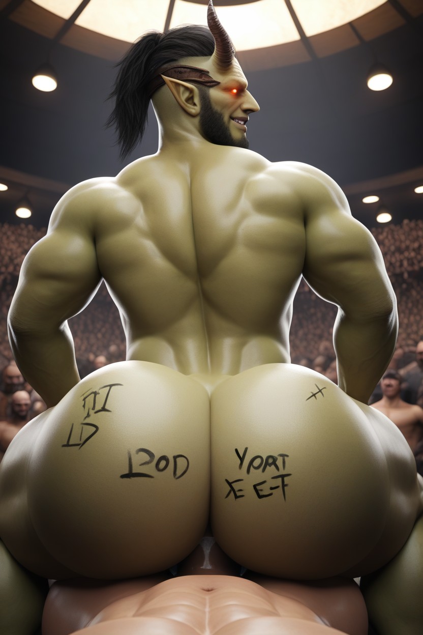 Rounded Ass, Bottoms Hole Has Unique Milking Parts Inside That Use Different Deadly Milking Techniques To Kill Tops, Smug Expression AI Gay Porn