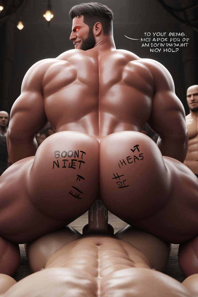 Power Bottom, Demonic Executioner, Extremely Large Ass AI Gay Porn