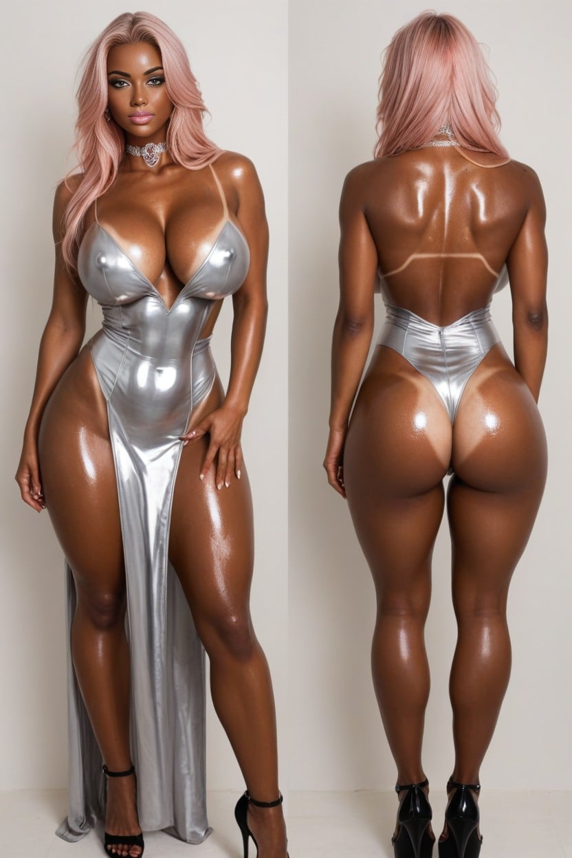Ultra High Details, Beautiful Shiny Long Hair, Tanned Skin AI Porn