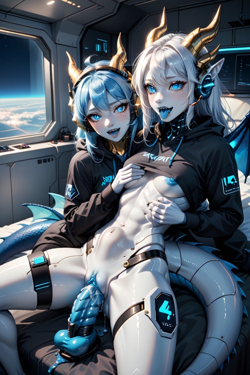 Liquid From Pussy, Laying, Large Bed Furry AI Porn