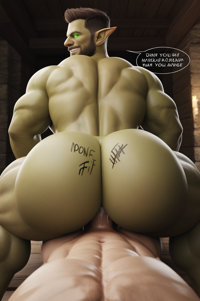 Rear View, His Mulching Mashers, Pov AI Gay Porn