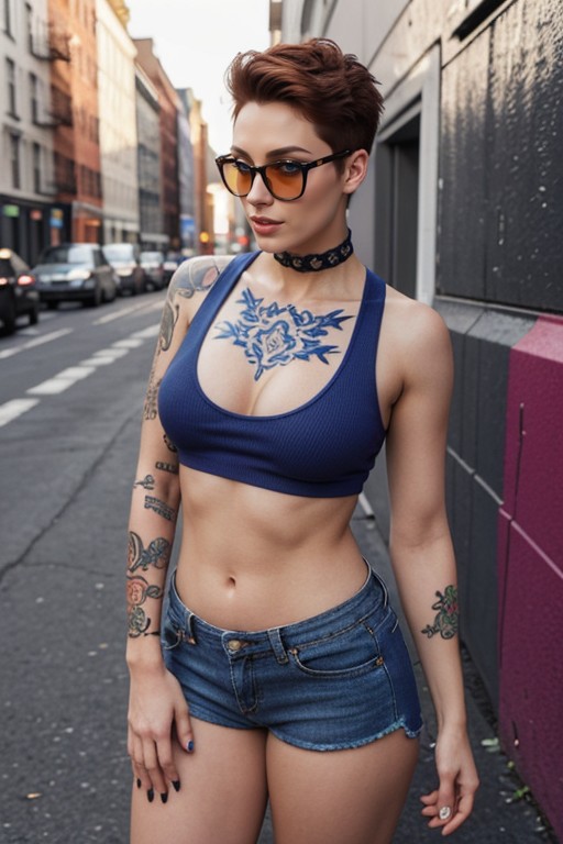 American, Skinny, New York City AI Porn