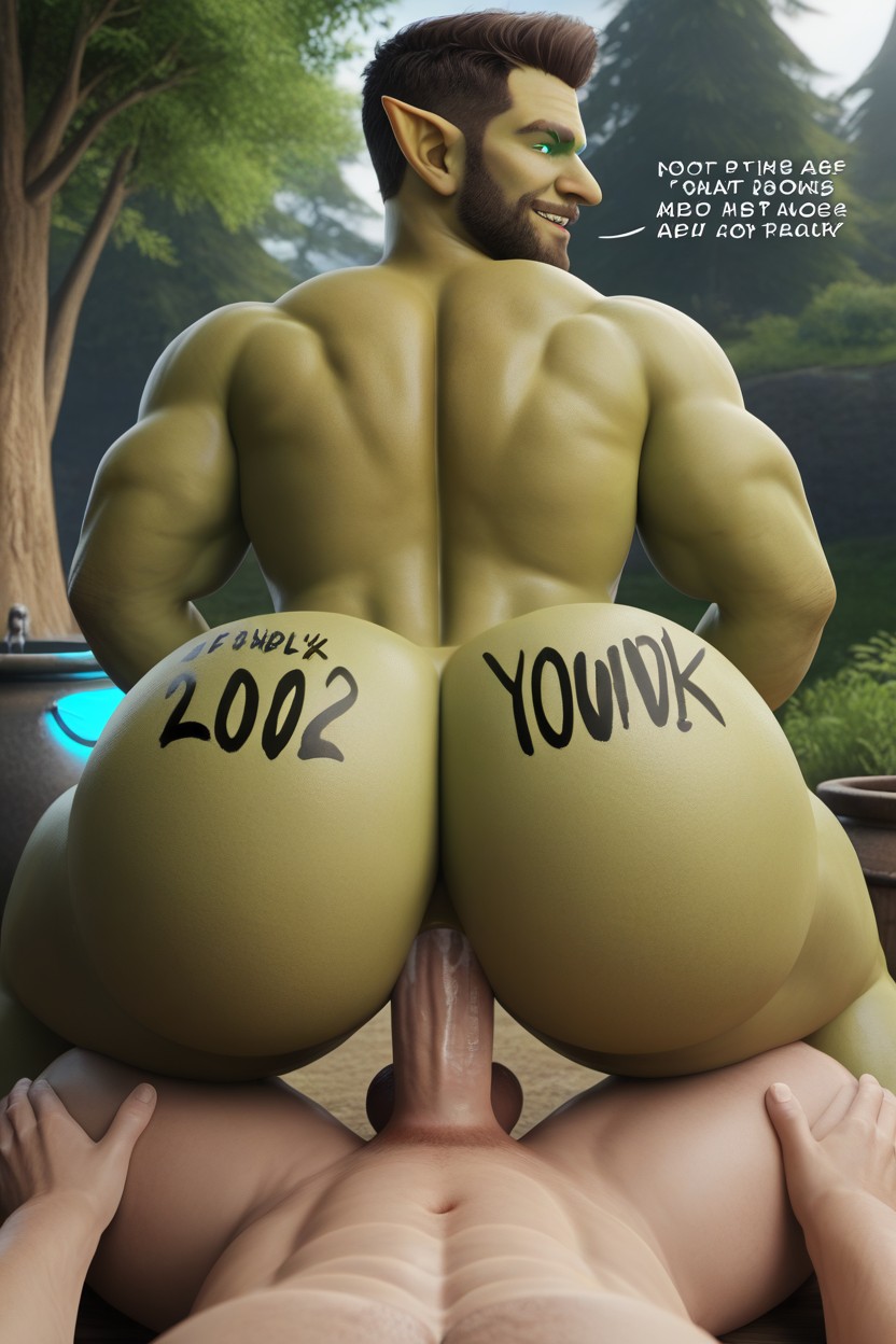 Outdoors, Pov, Extremely Large Ass AI Gay Porn