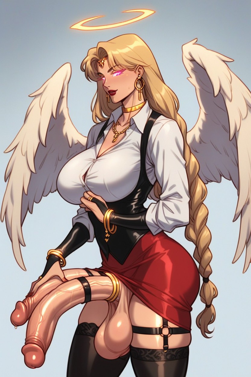 Angel Wings, Futanari, Ring Shemale AI Porn