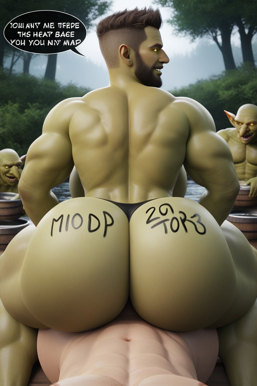Each Part Milks More Intensely Than The Last, Outdoors, His Mulching Mashers AI Gay Porn