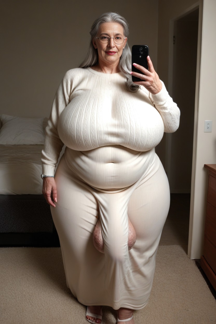 Thick Thighs, Extremely Large Ass, Gorgeous AI Porn