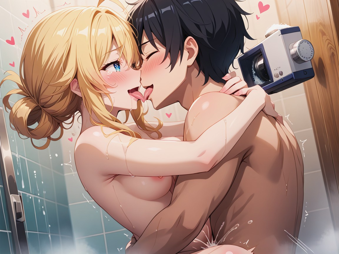 Woman Extreme Trembling With Sexual Climax, Pounding Pussy, Mans Arms Wrapped Around Her Body Hentai AI Porn