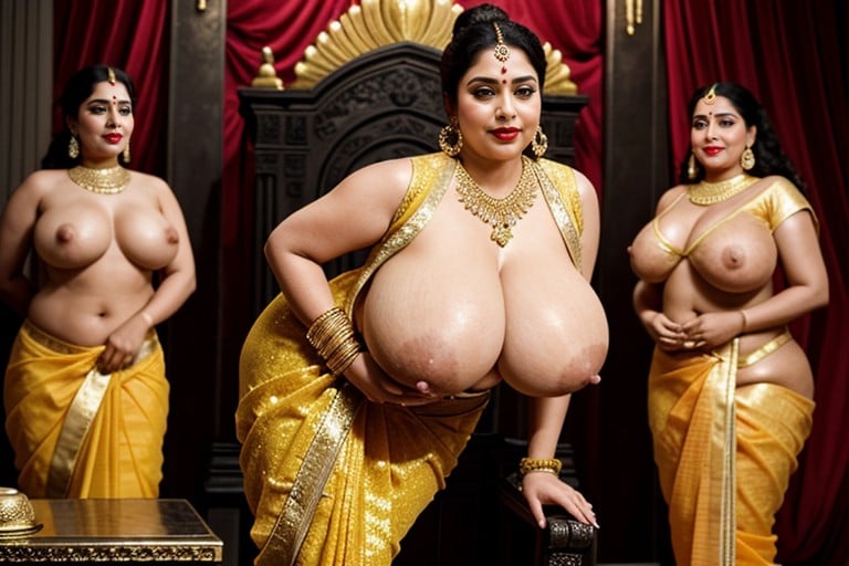 Swollen Black Nipples, Black Areolas And Long Nipples, Sweaty Body AI Porn