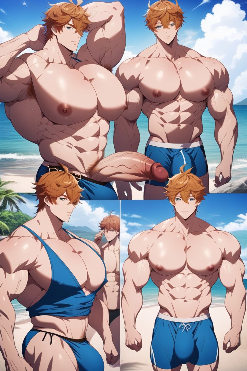Muscular, Gigantic, 18+ AI Gay Porn