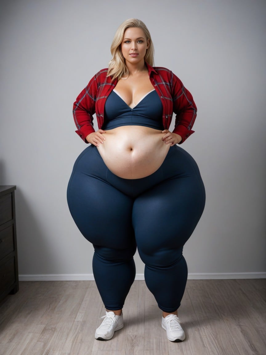 Green Eyes, Tan, Massive Gigantic Ass AI Porn