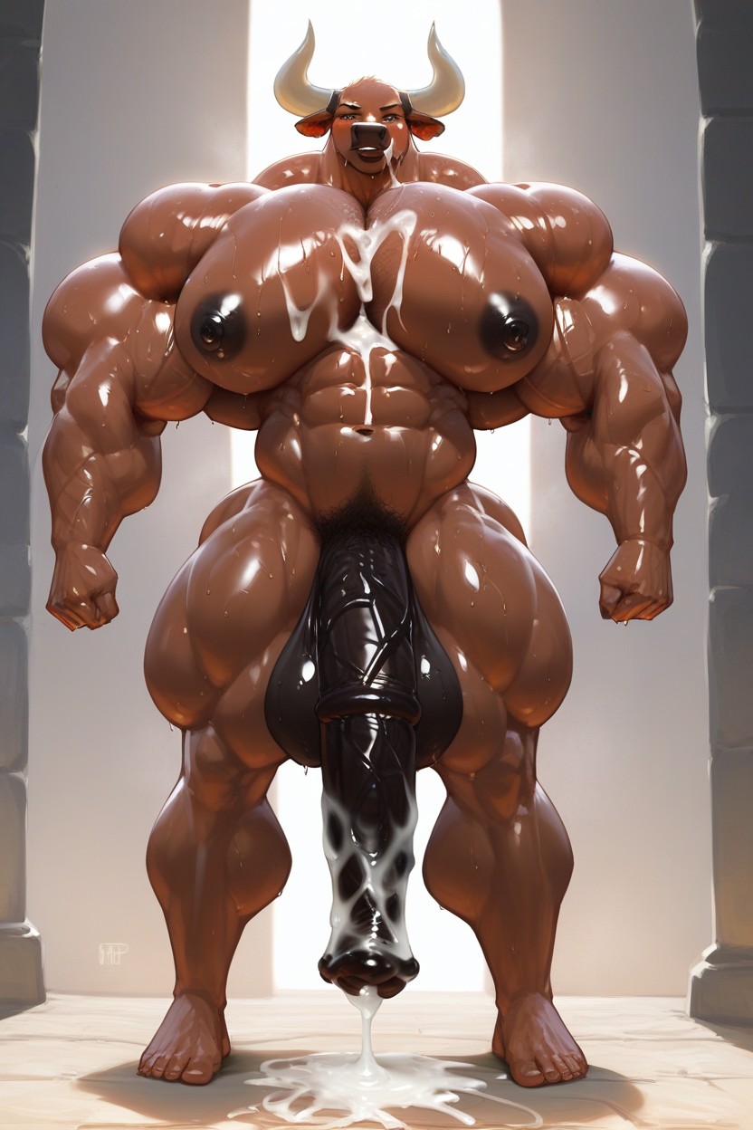 Equinepenis, Cum, More Gigantic Arms Bigger From Body Furry AI Porn