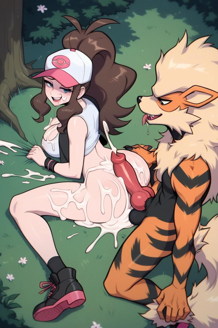 Hilda Cap, Pokeballs, Drooling Saliva Hentai AI Porn