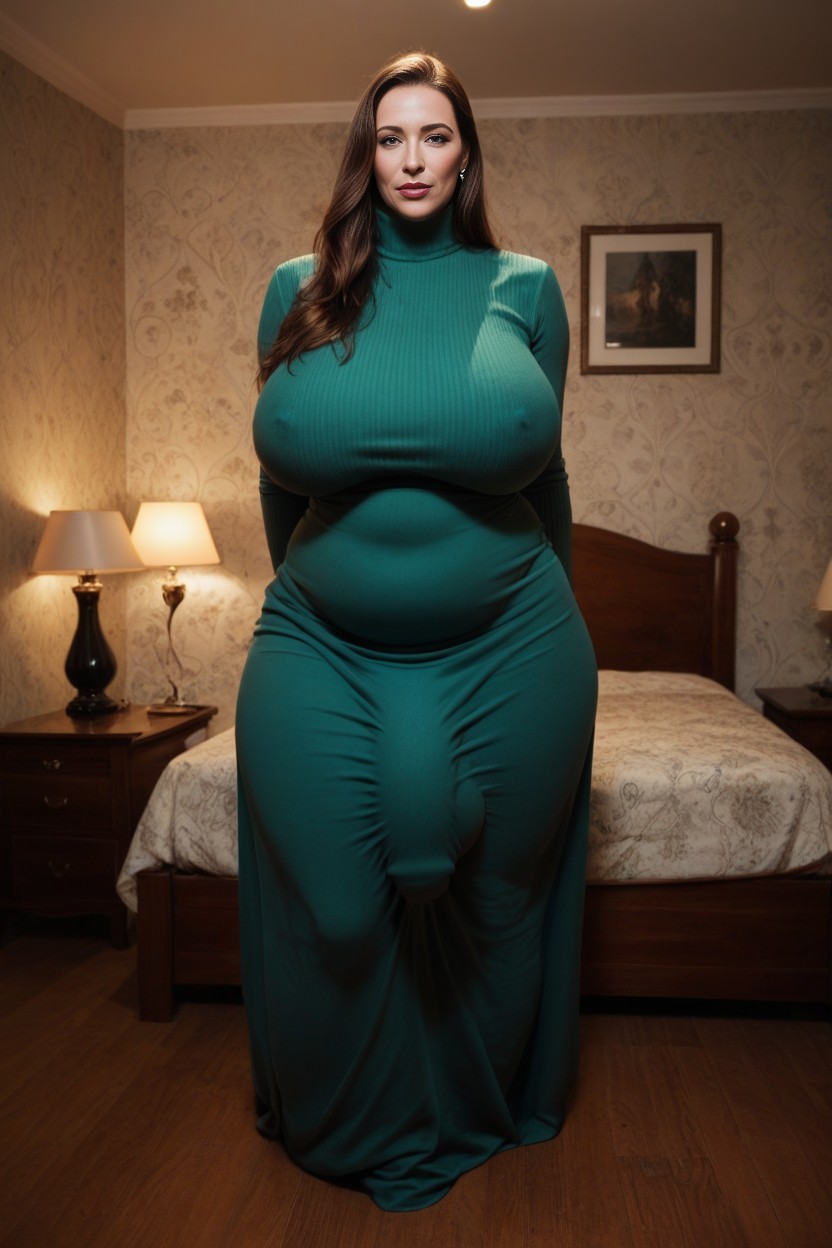 Long Dress, Beautiful, Gigantic Penis AI Porn