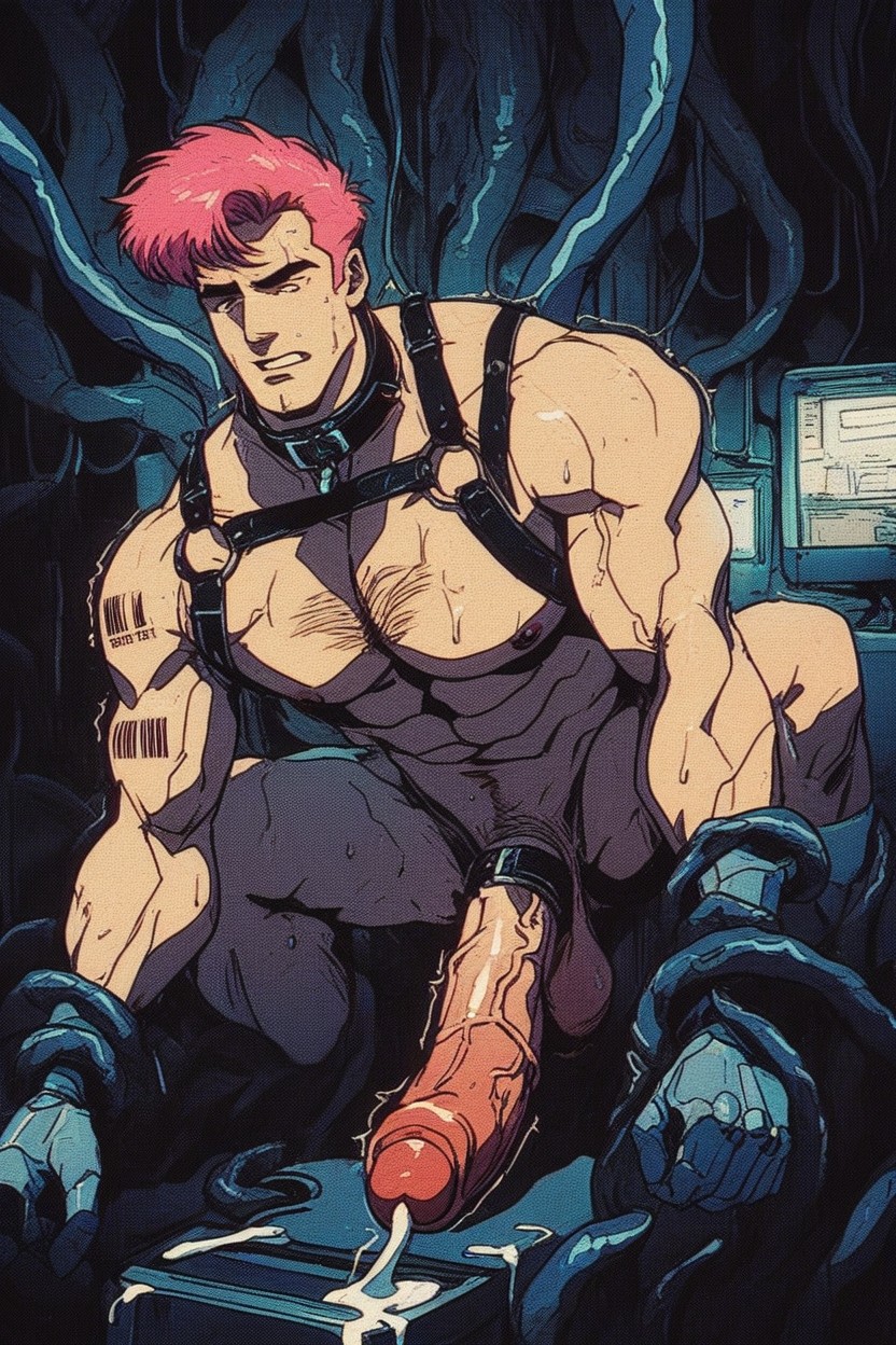Cock Ring, Overall Detail, Suctioned Cum AI Gay Porn