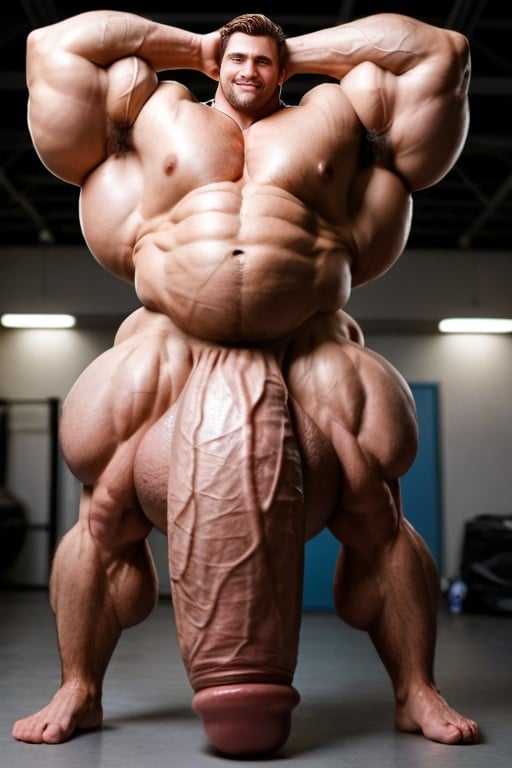 Male, 18+, Hyper Belly AI Gay Porn