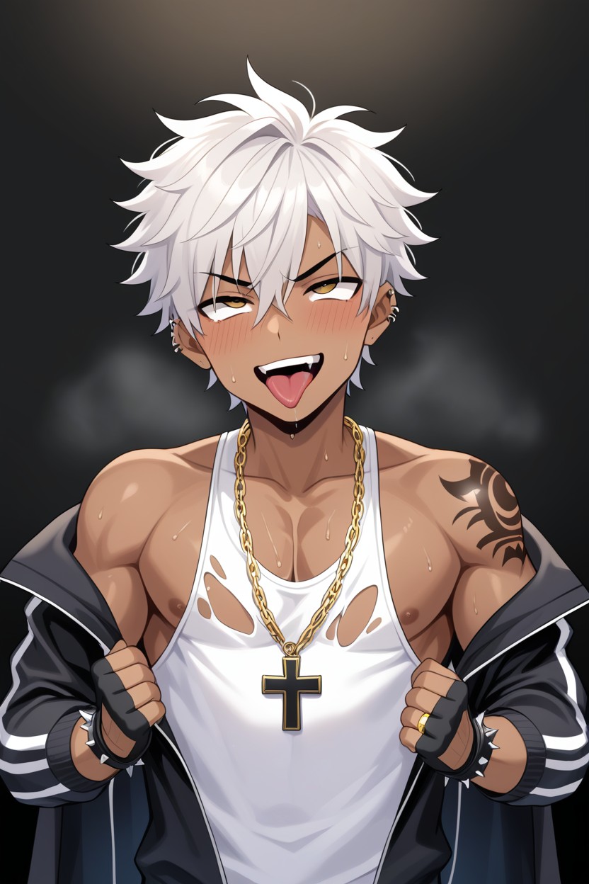 Rings, Skinny, Tattoo AI Gay Porn