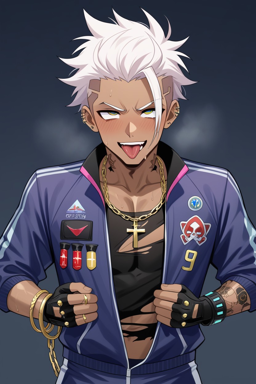 Sweaty, Cocky, African AI Gay Porn