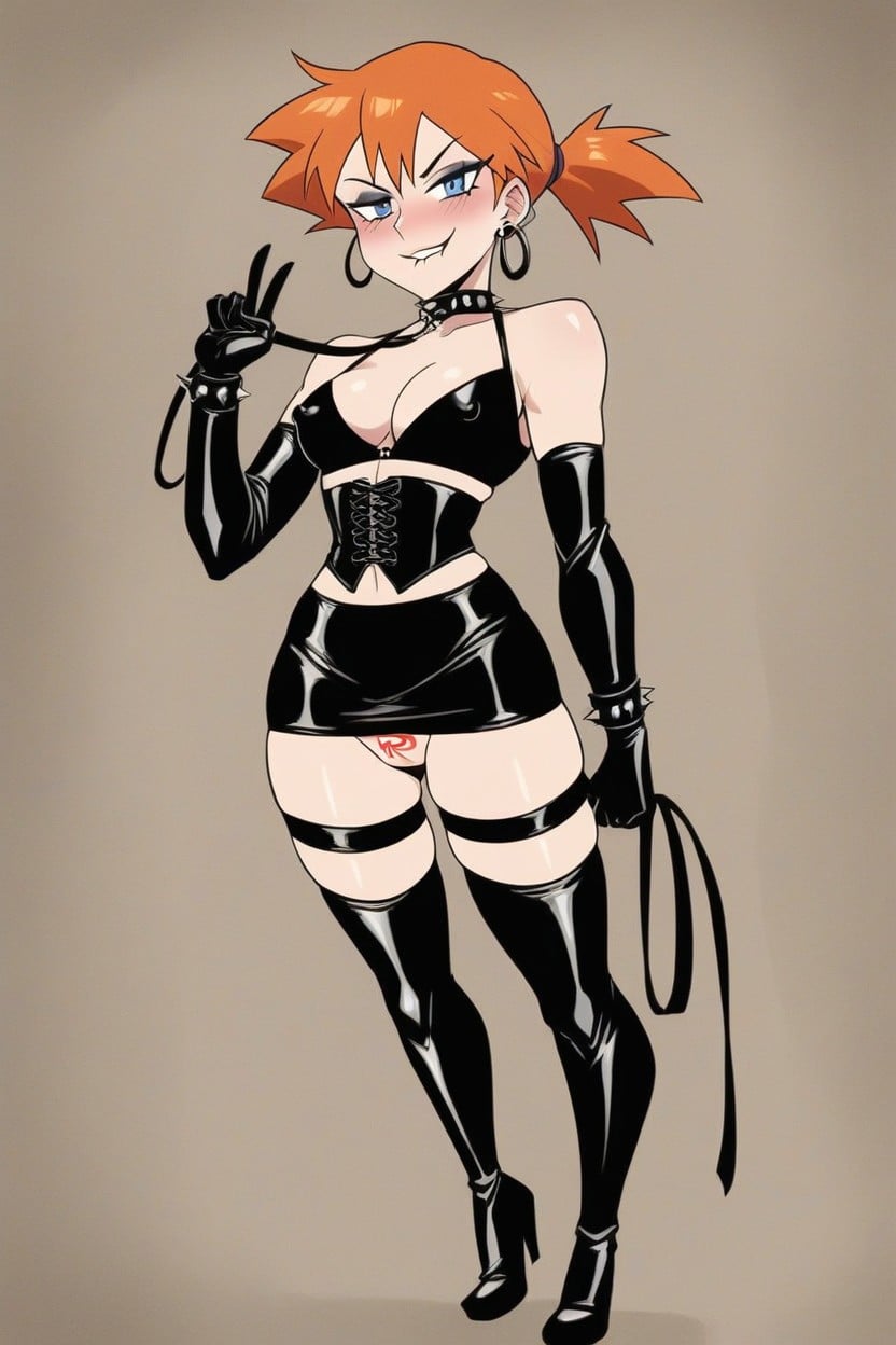 18+, Front View, Goth AI Porn