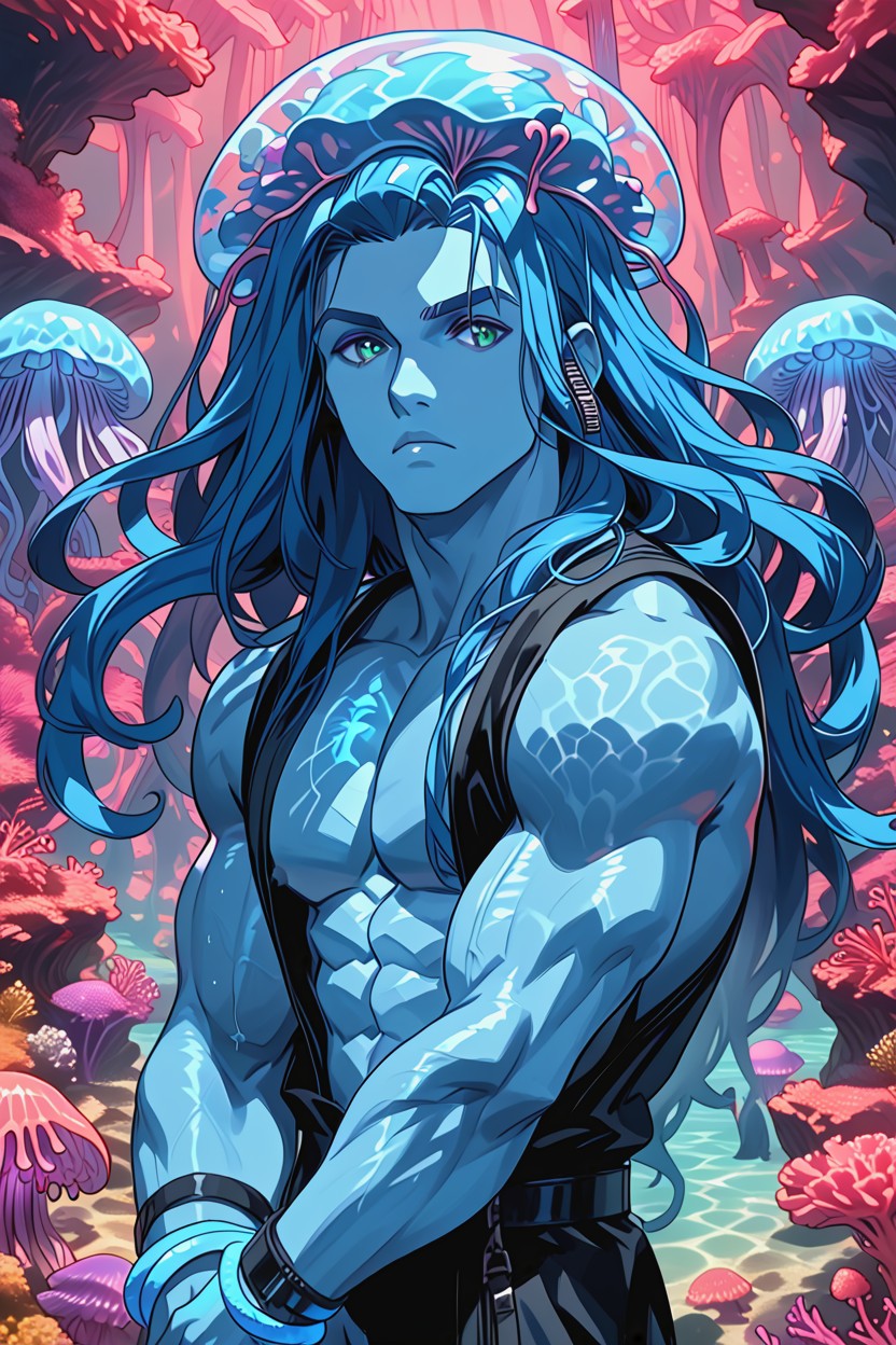 Jellyfish Cosplay, Absurd Res, Naked AI Gay Porn