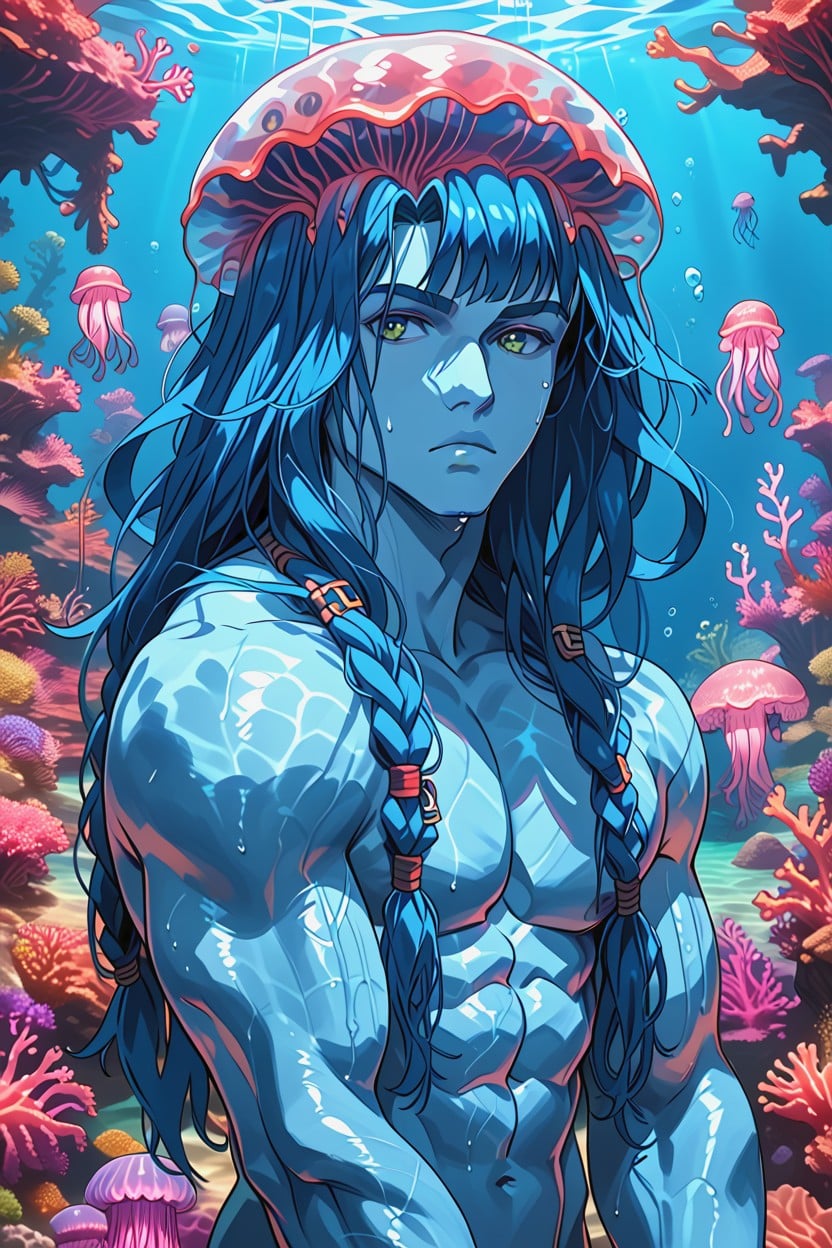 Jellyfish Cosplay, Award Winning Photo, 18+ AI Gay Porn