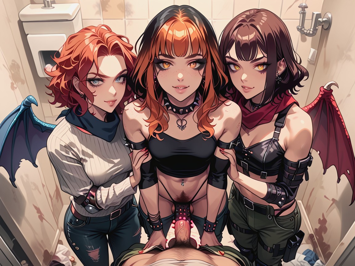 Ginger Hair, Top Down, Scarf Hentai AI Porn